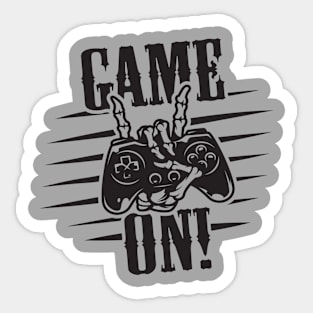 Game On black text version Sticker